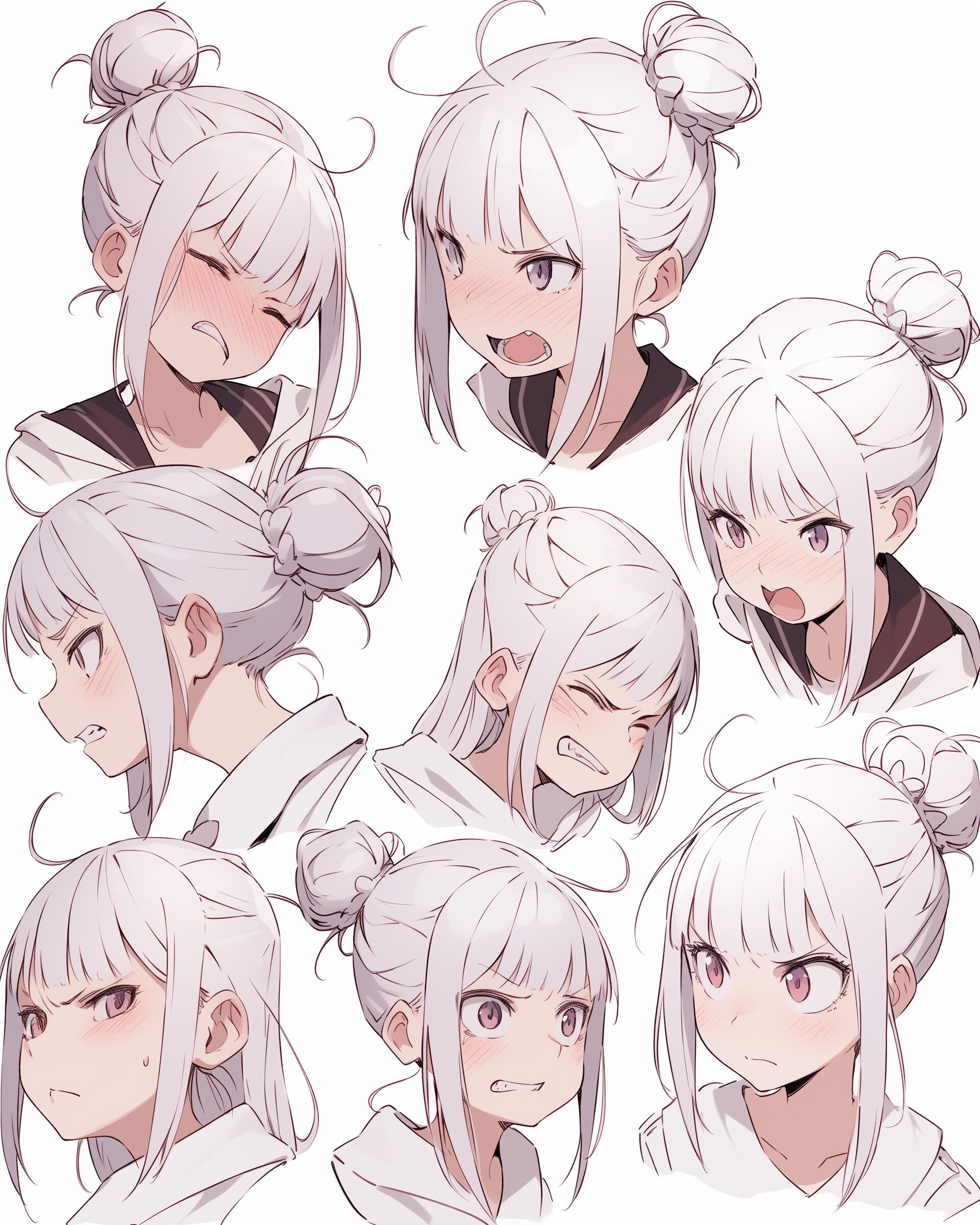 銀髪女子０