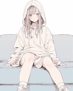 パーカー女子０