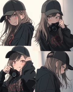 キャップ女子０
