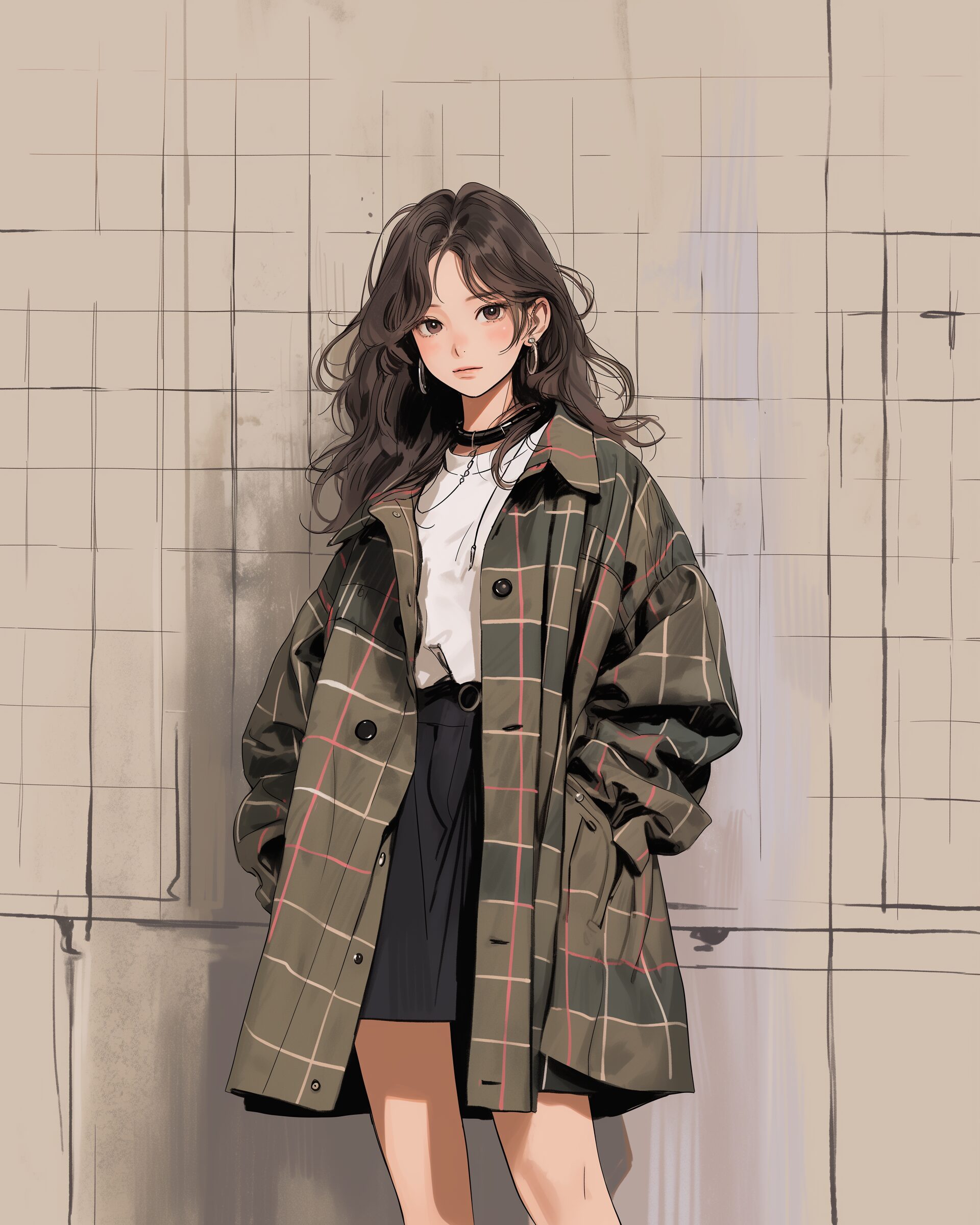 オシャレなコート女子0
