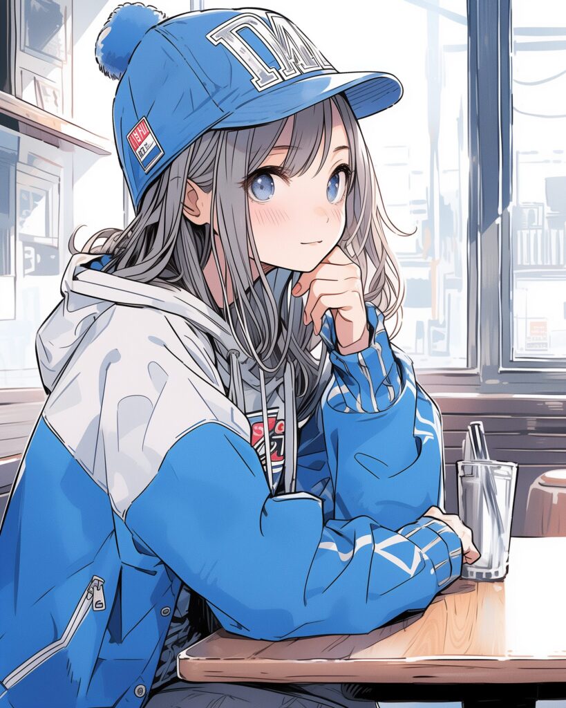 Blueファッション女子１