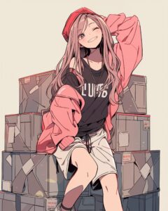 ストリートファッション女子０