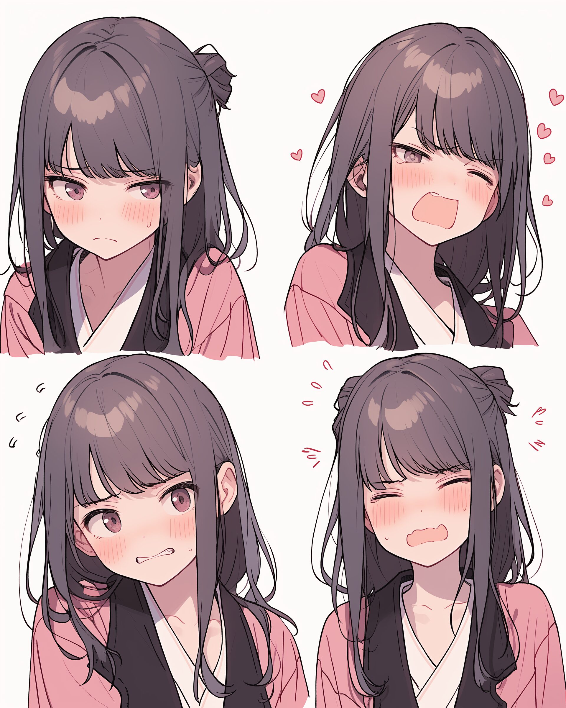 ピンクファッション女子0