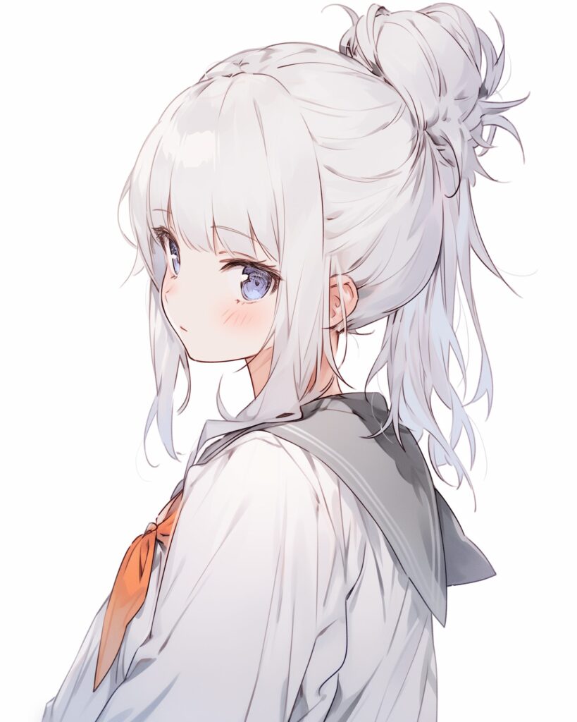 銀髪女子０