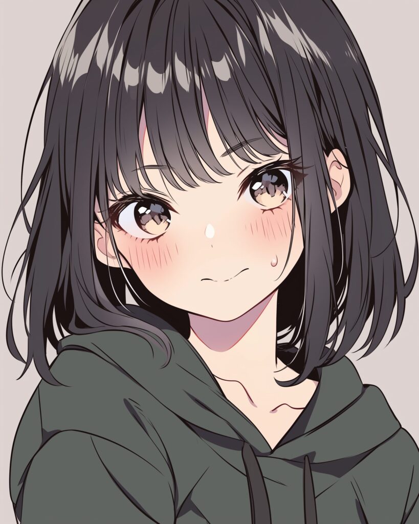 黒髪女子１