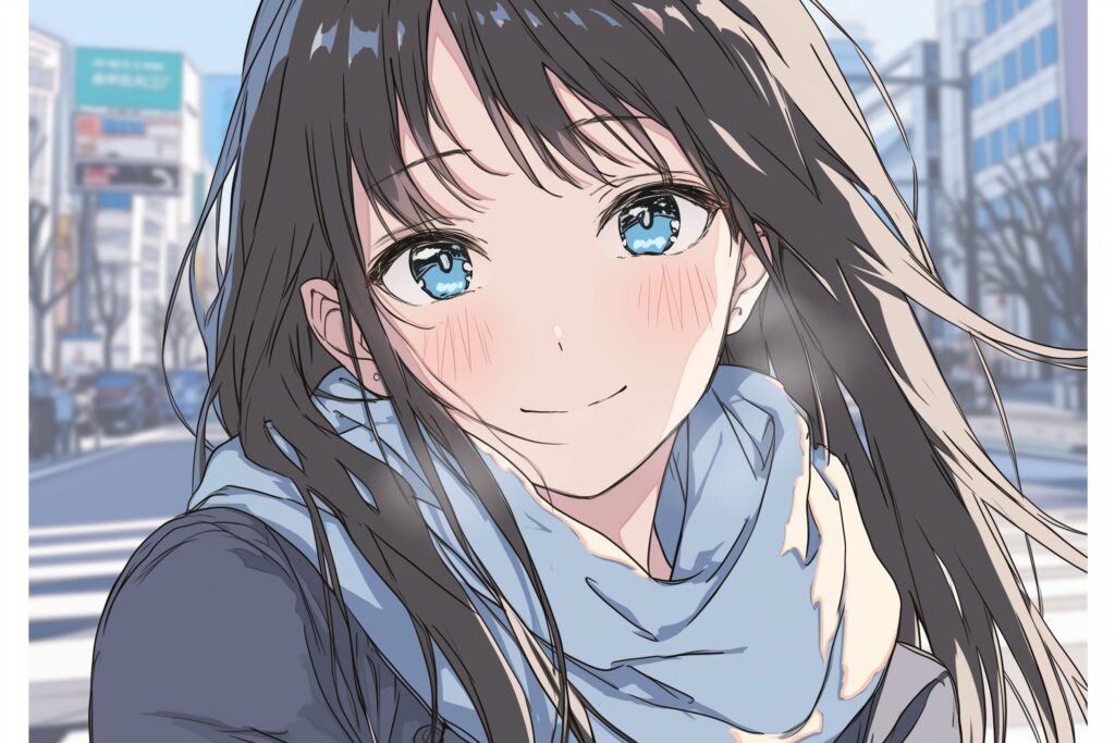 【横長】冬ファッション女子０