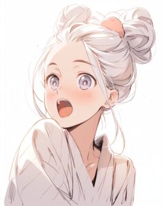 銀髪女子０