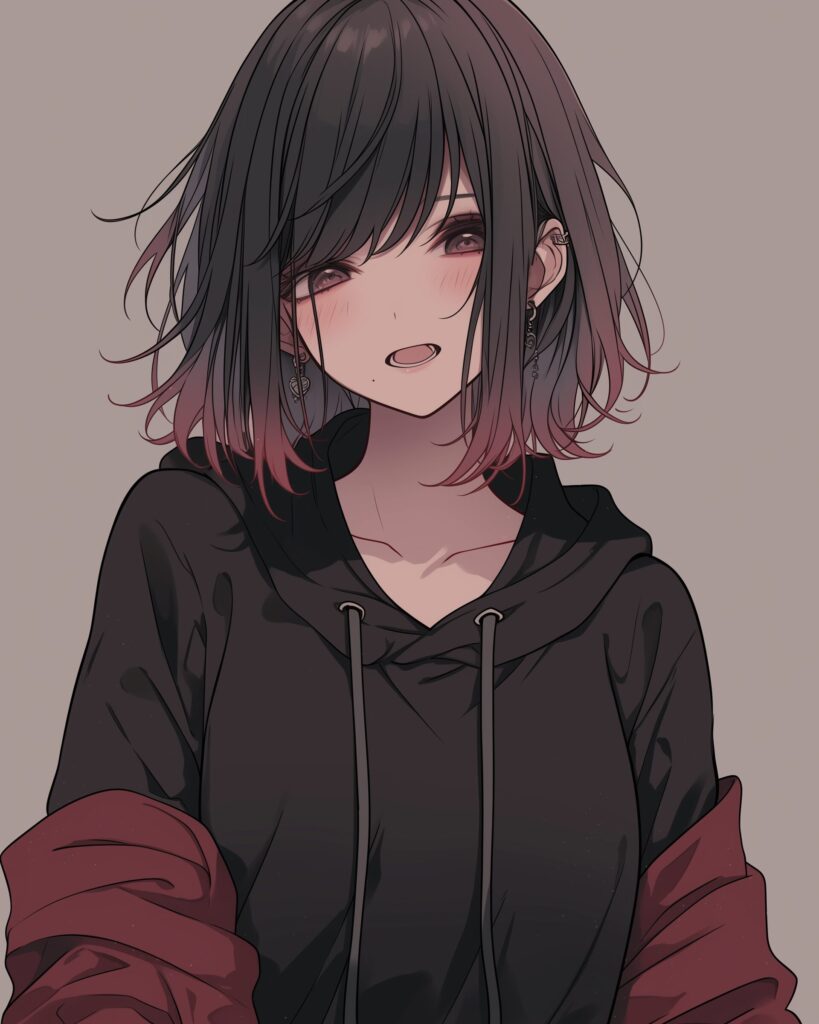 黒髪女子０