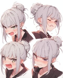 銀髪女子０