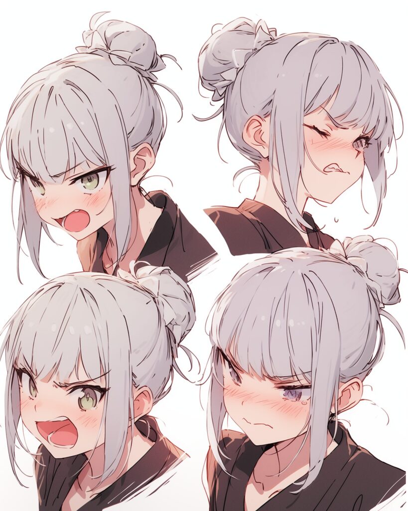 銀髪女子０