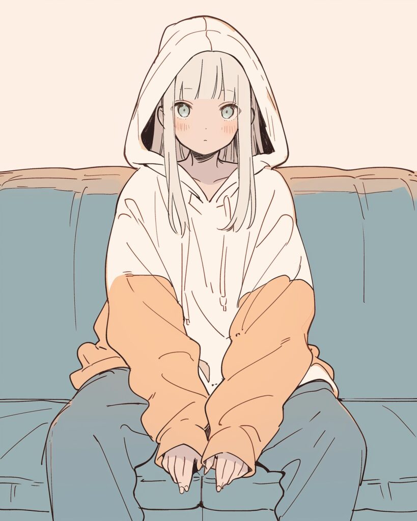 パーカー女子０