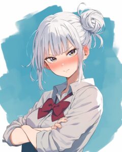銀髪女子０