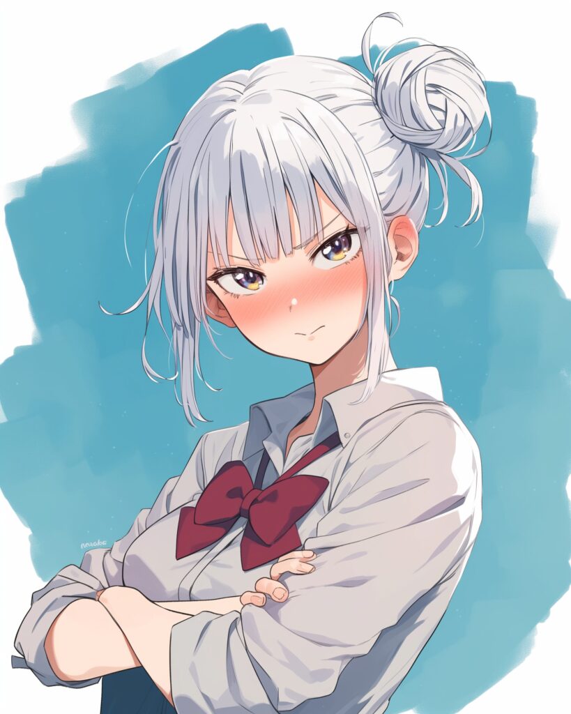 銀髪女子０