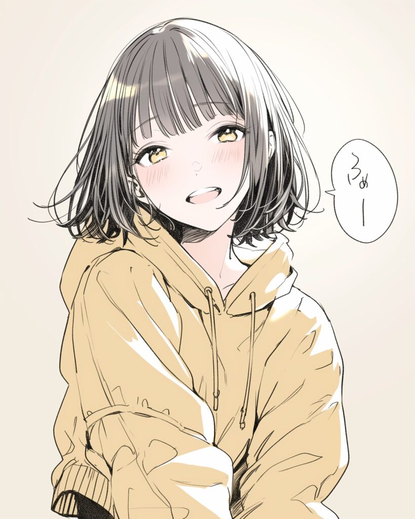 黒髪女子０