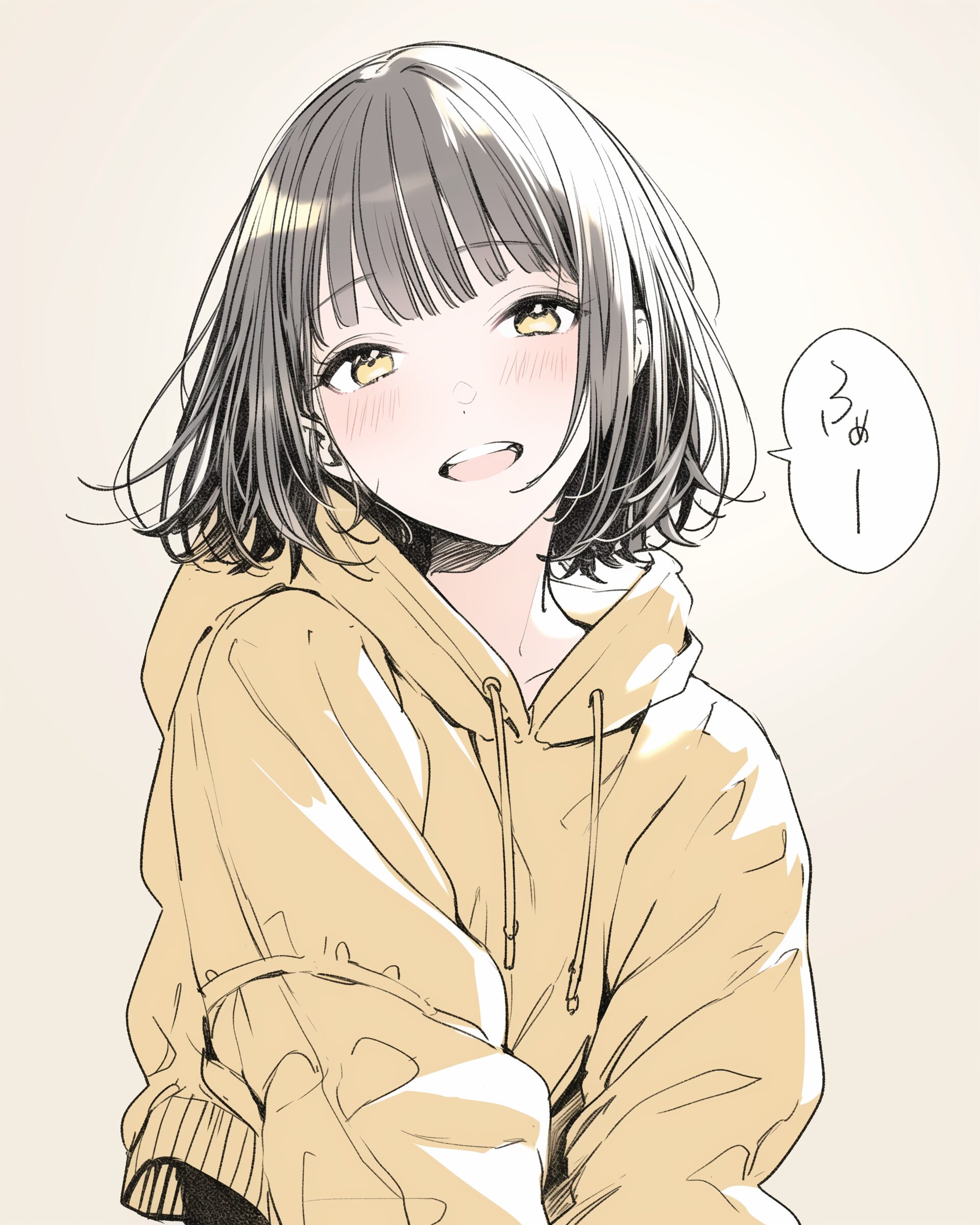 黒髪女子０
