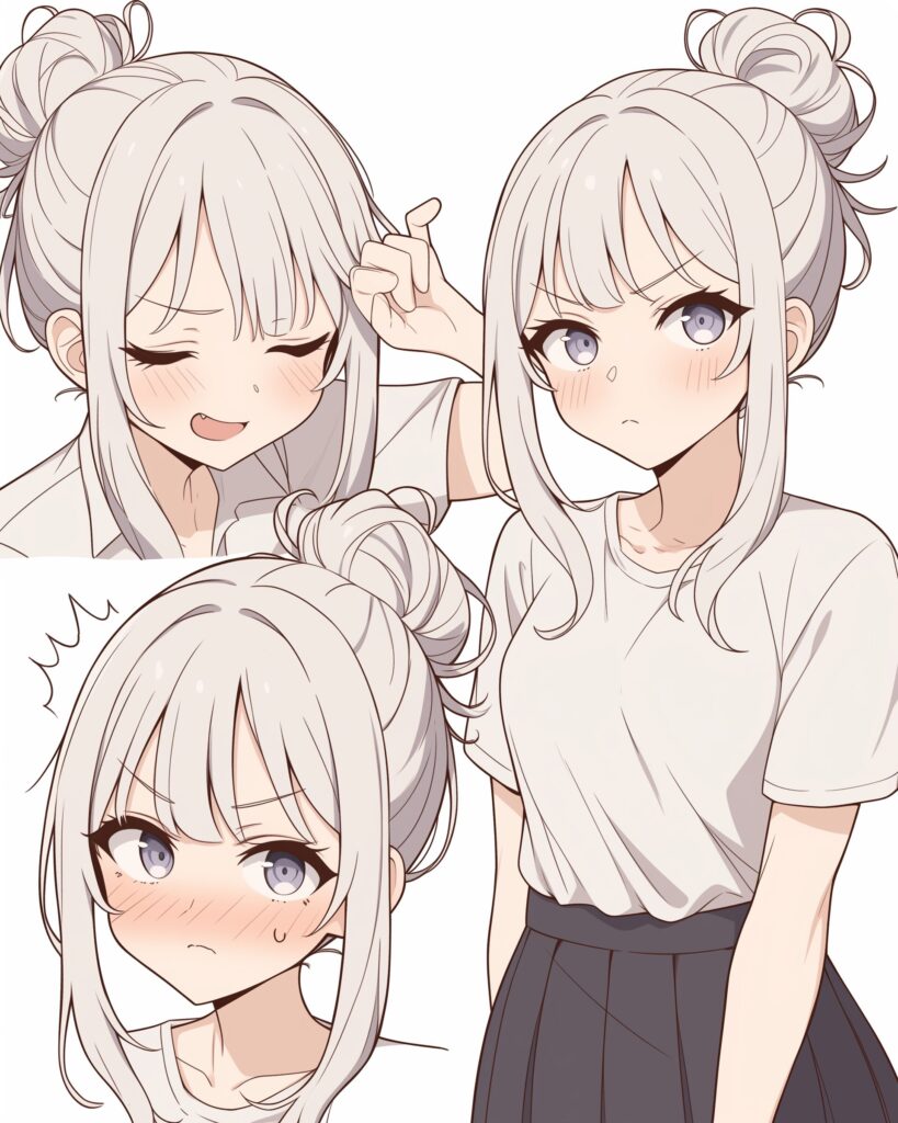 銀髪女子０