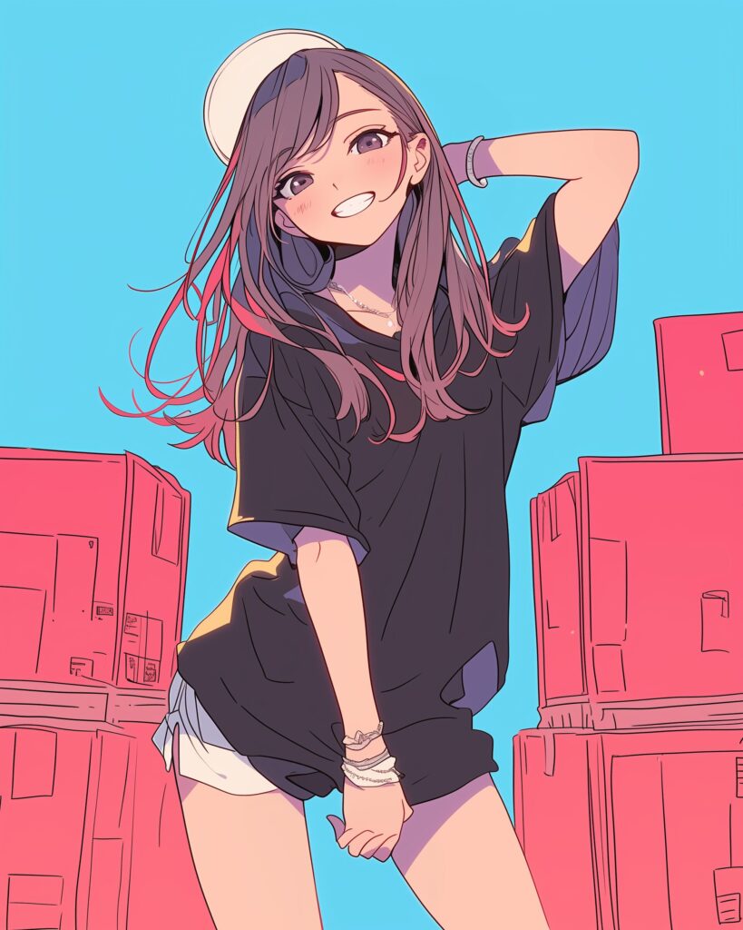 ストリートファッション女子０
