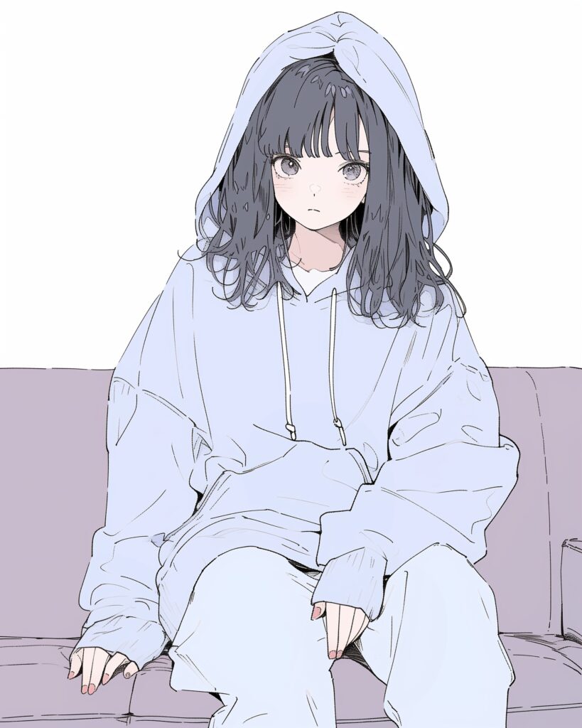 パーカー女子０