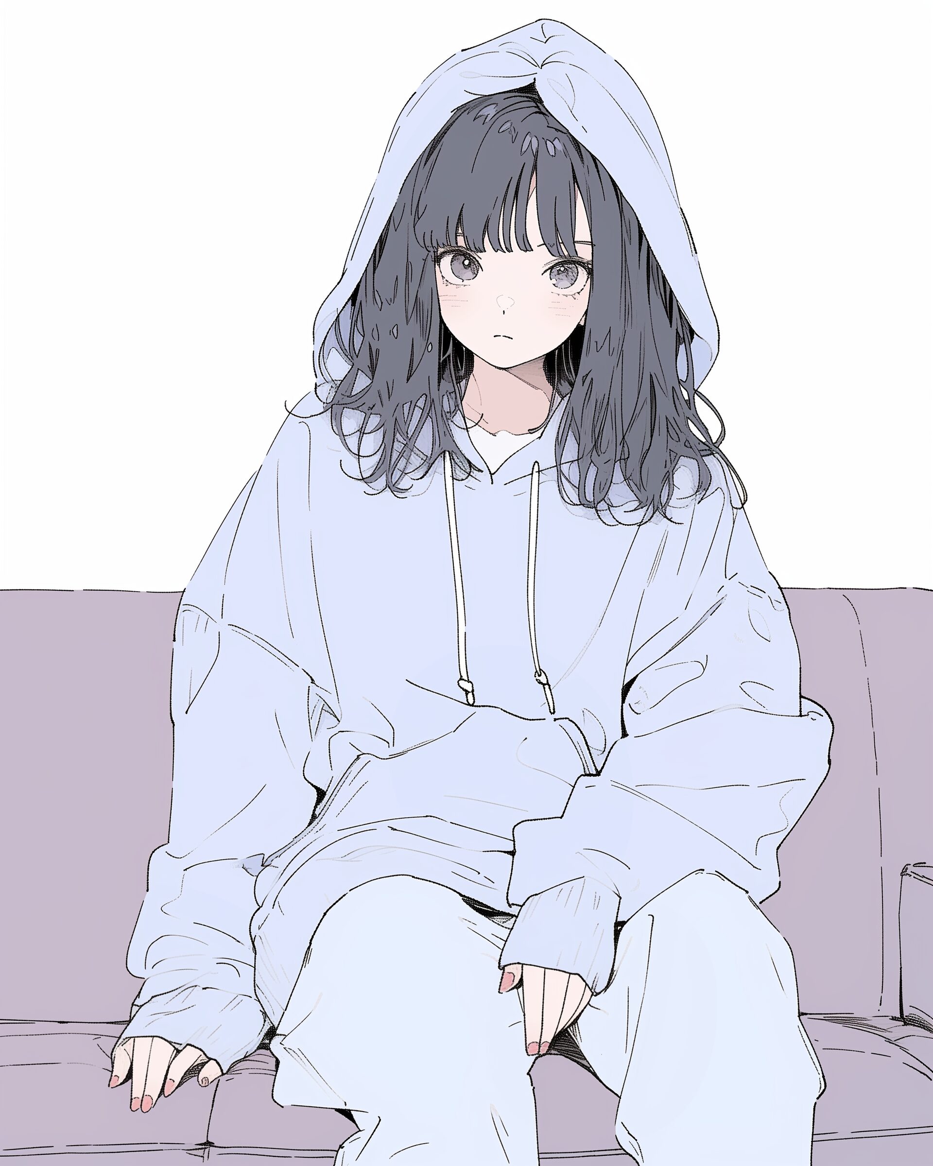 パーカー女子０