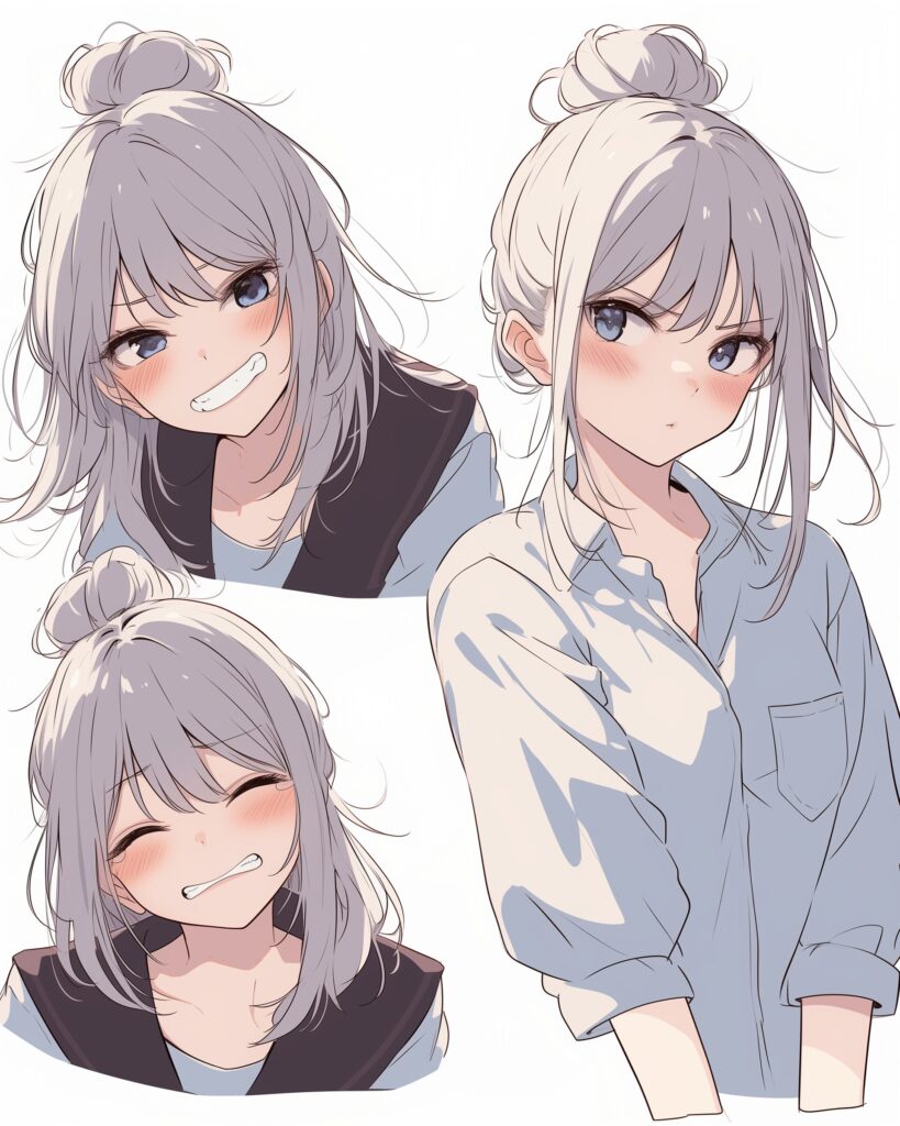銀髪女子０