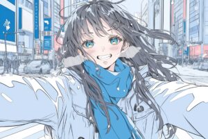 【横長】冬ファッション女子０