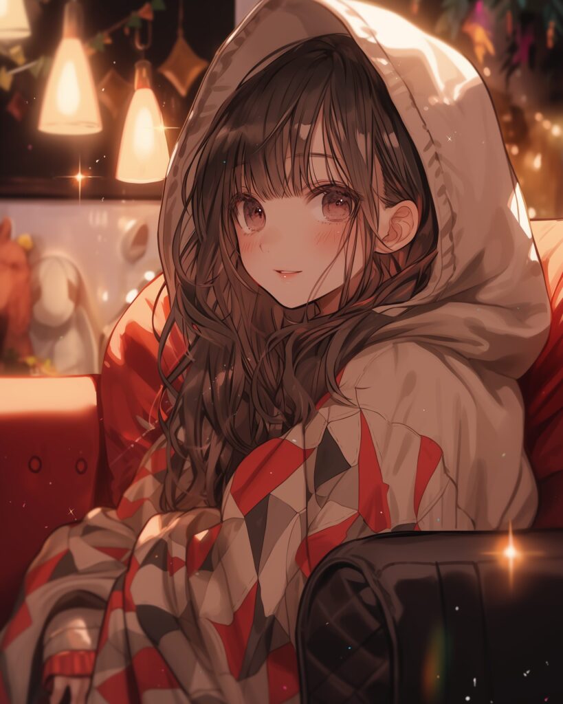 クリスマスの飾り付け女子０