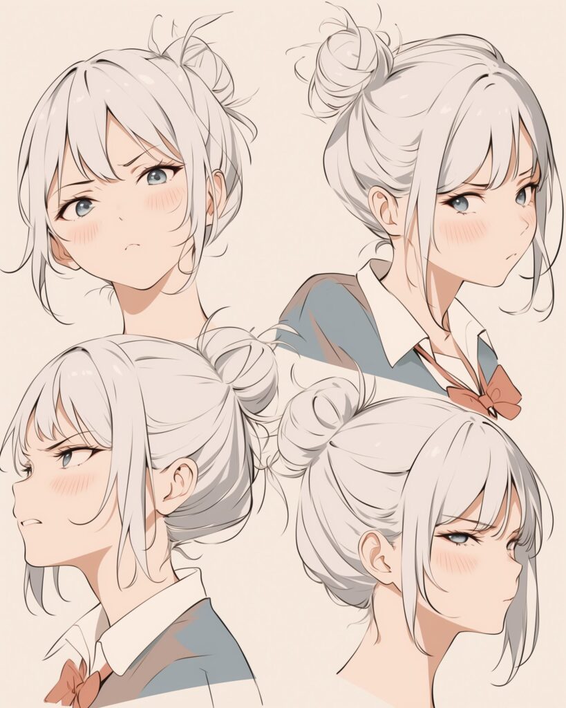 銀髪女子０