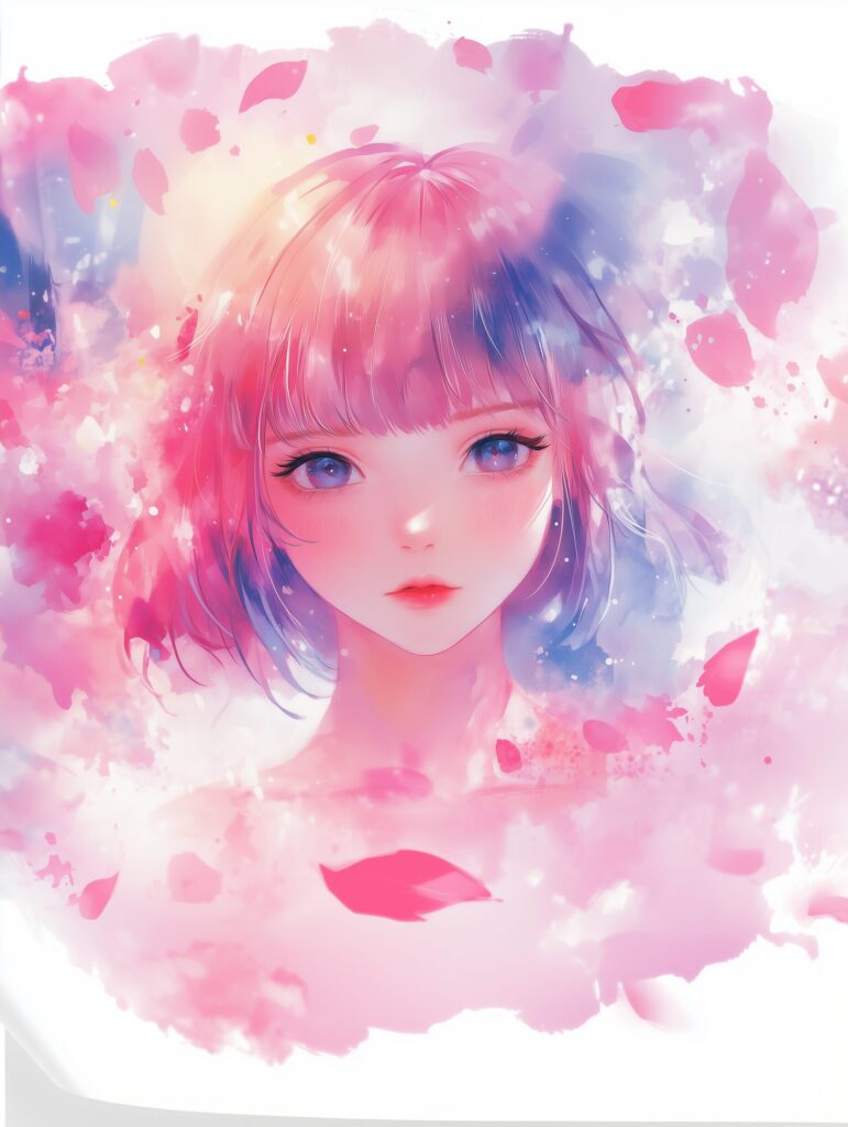 可愛い女の子・ピンク０