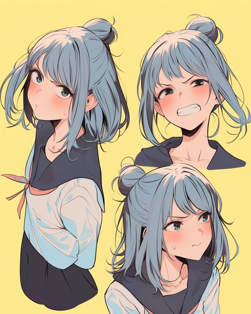 銀髪女子１