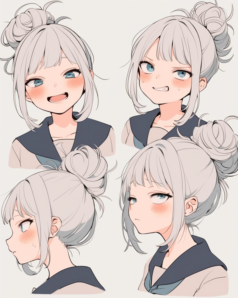 銀髪女子０