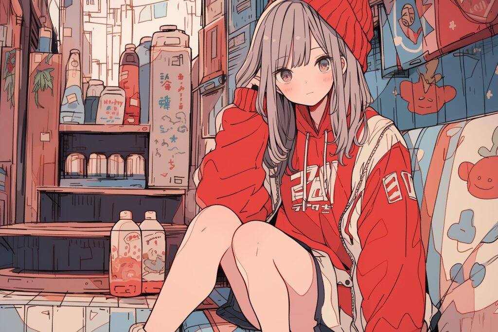 クリスマスの飾り付け女子０