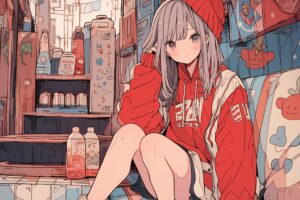 クリスマスの飾り付け女子０