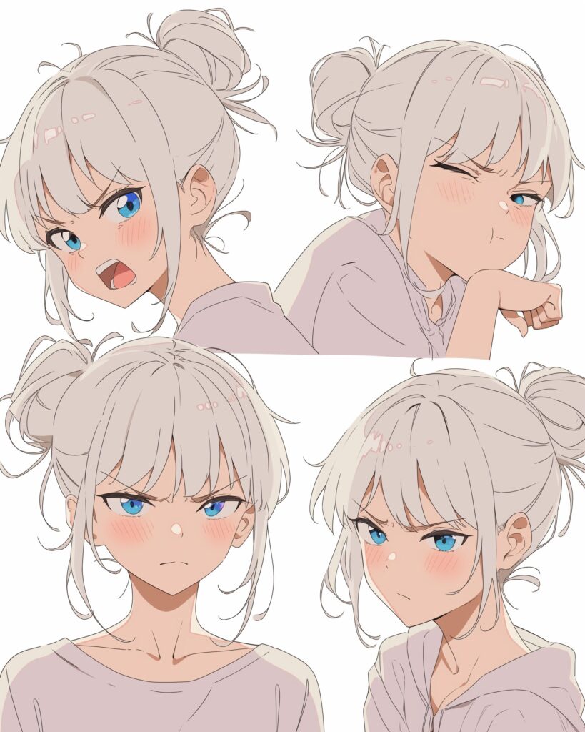 銀髪女子０