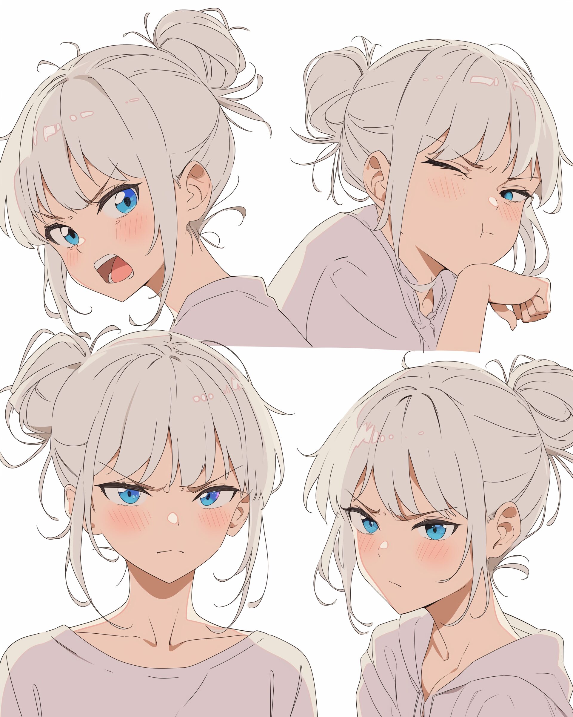 銀髪女子０