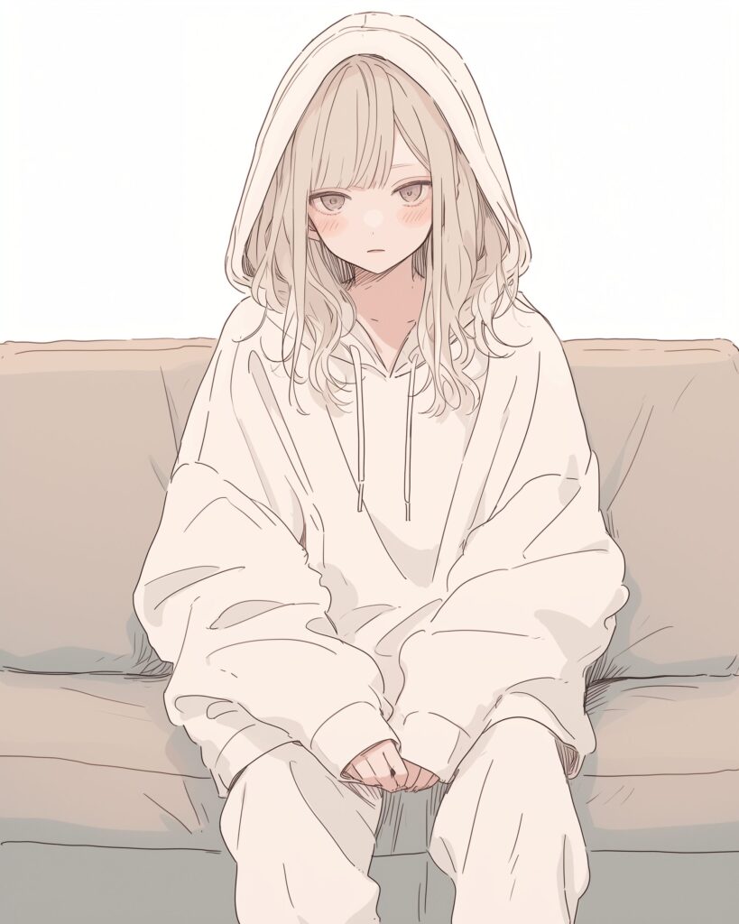 パーカー女子０
