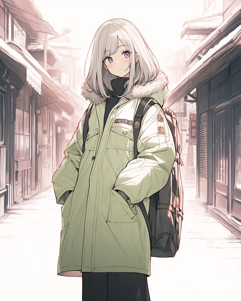 ダウンジャケット女子０