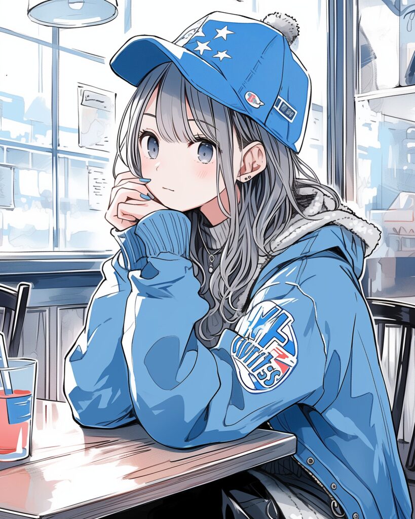 Blueファッション女子１