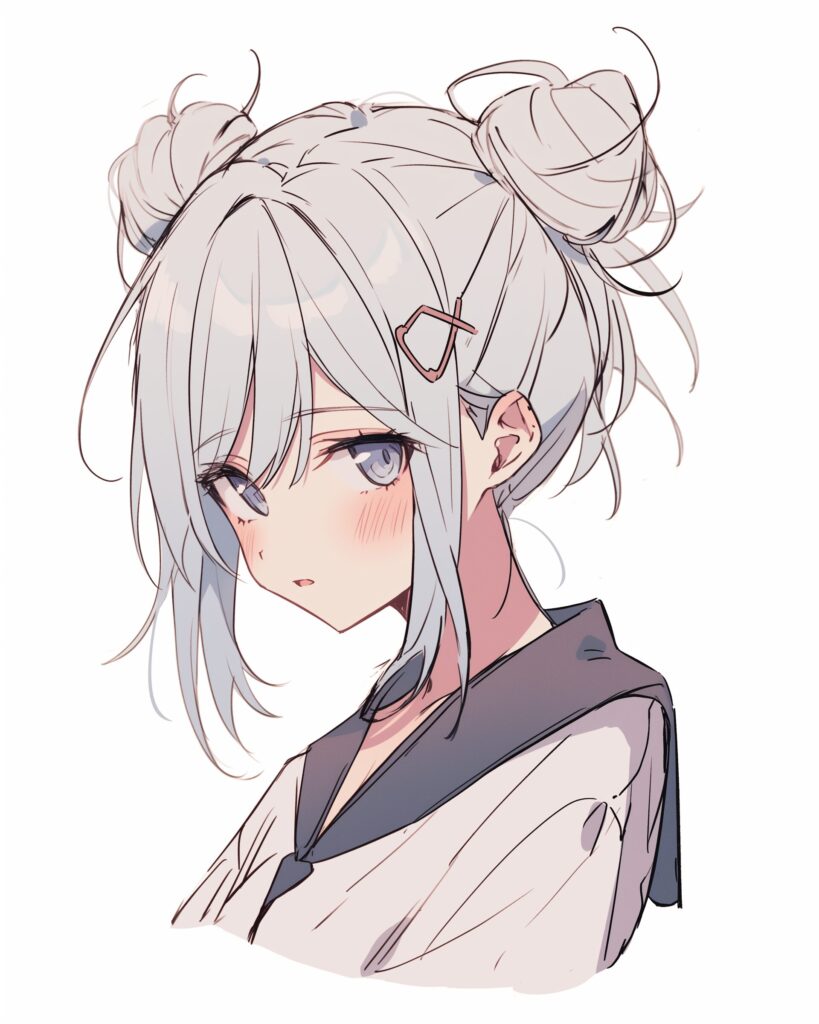 銀髪女子０