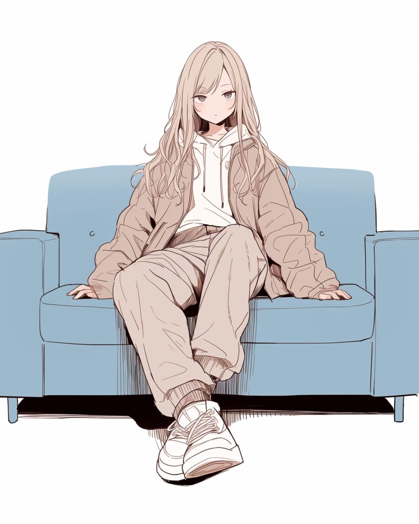 パーカー女子０