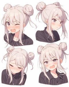 銀髪女子０