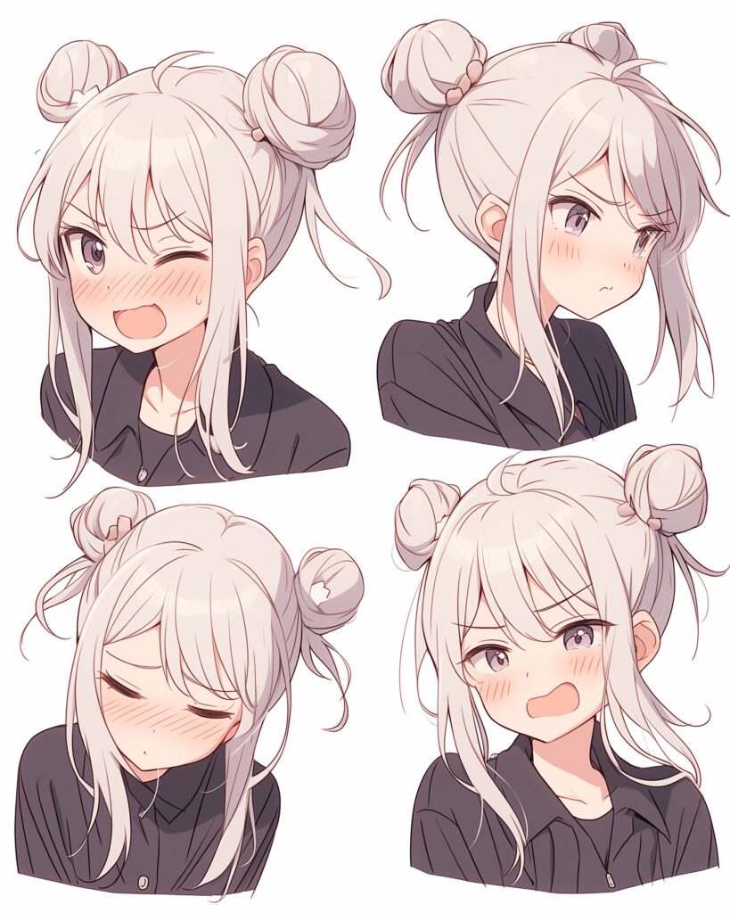 銀髪女子０