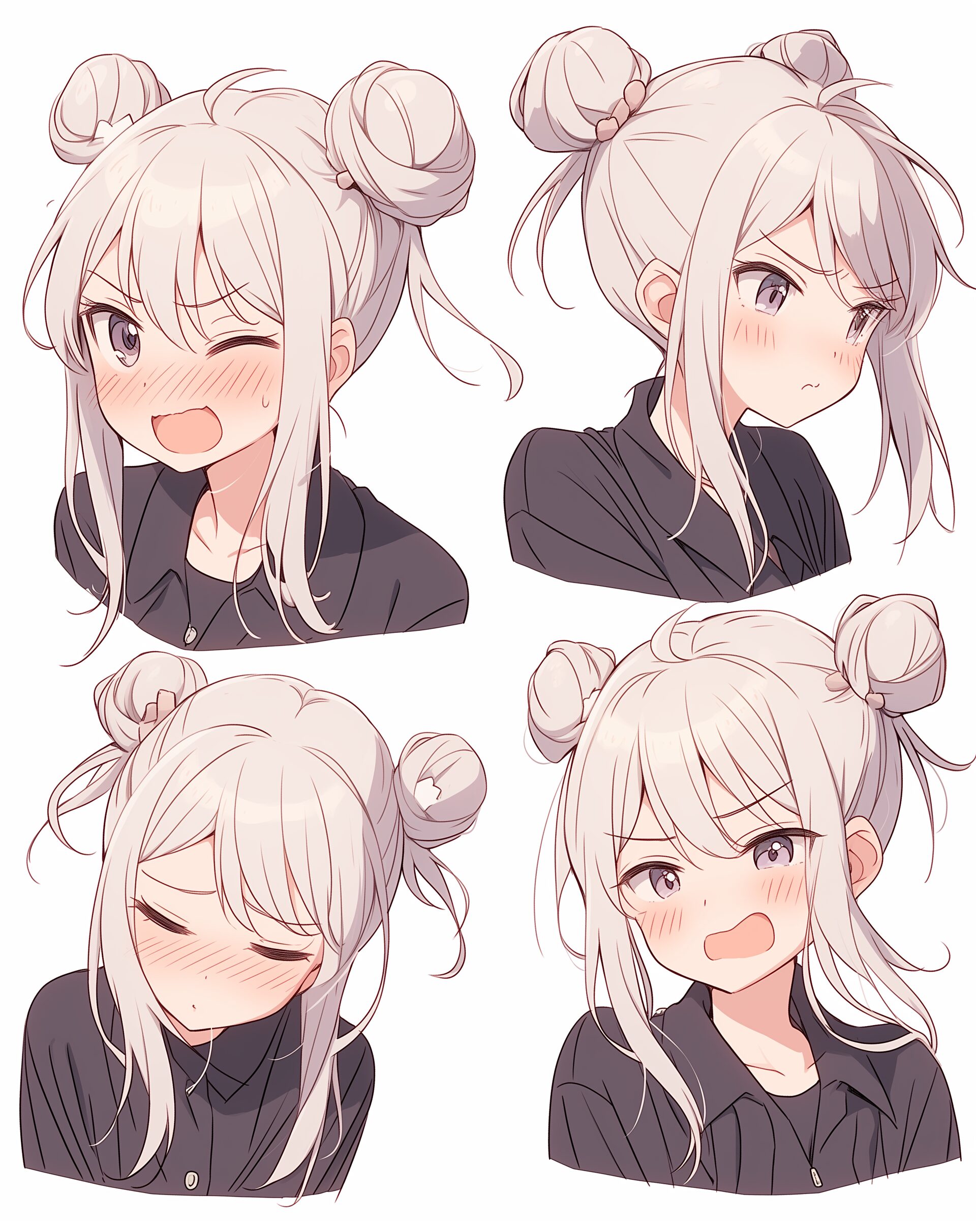 銀髪女子０