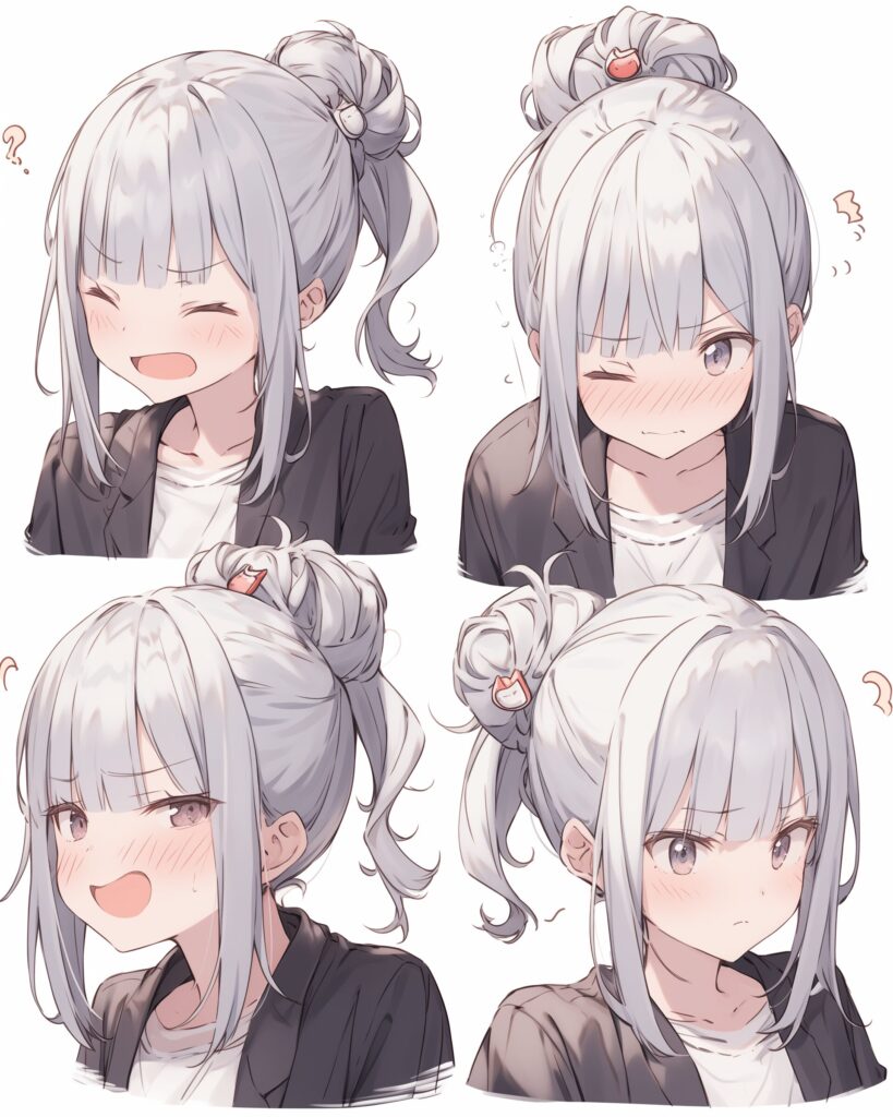 銀髪女子０