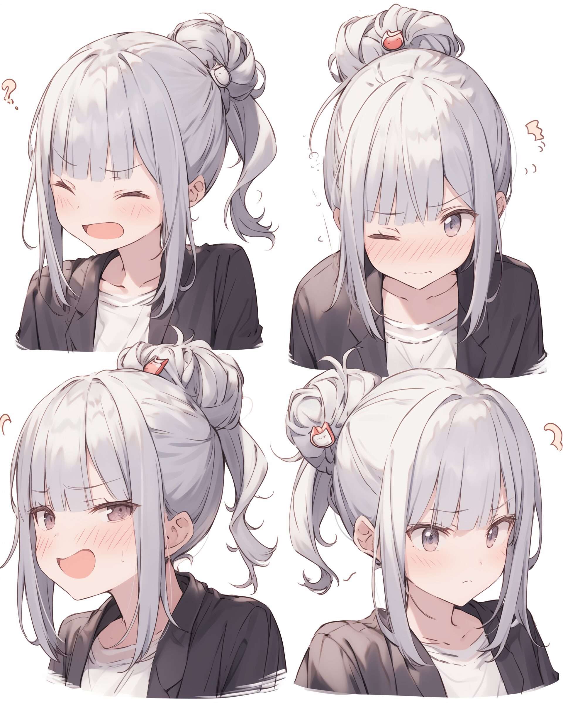 銀髪女子０