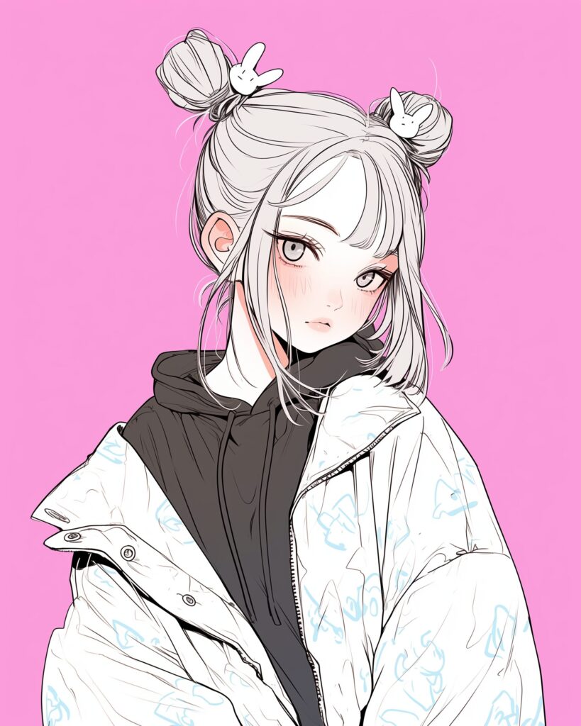 ピンクファッション女子０