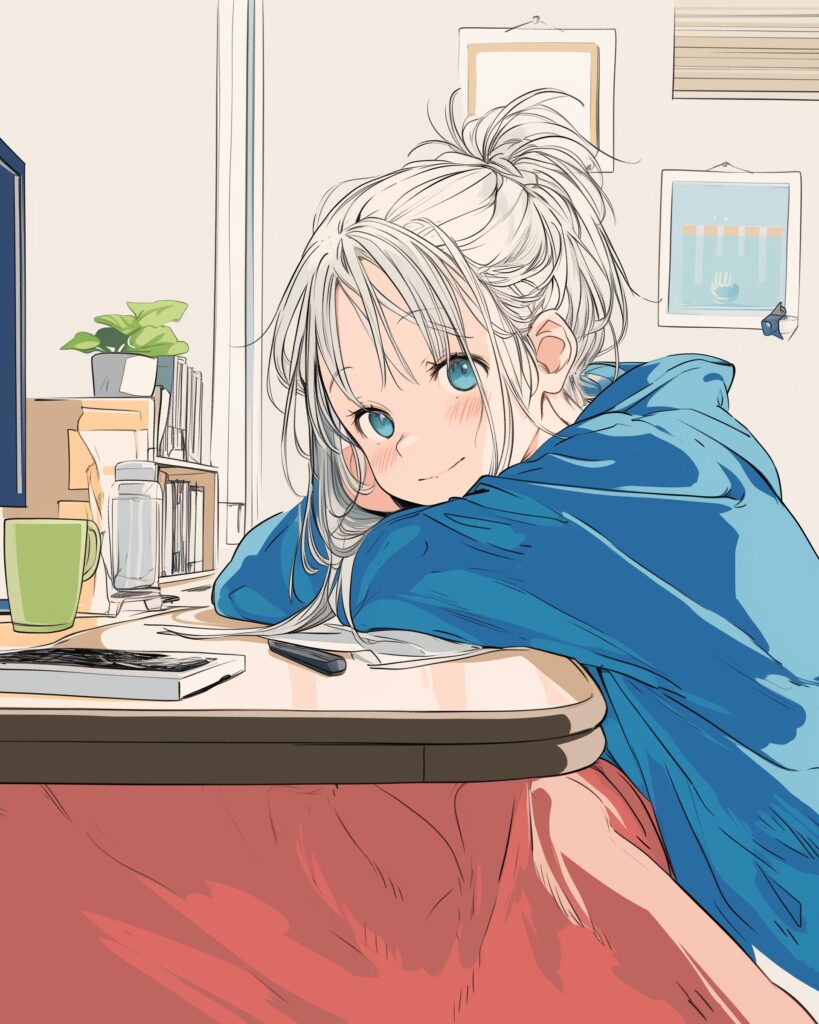 こたつ女子０