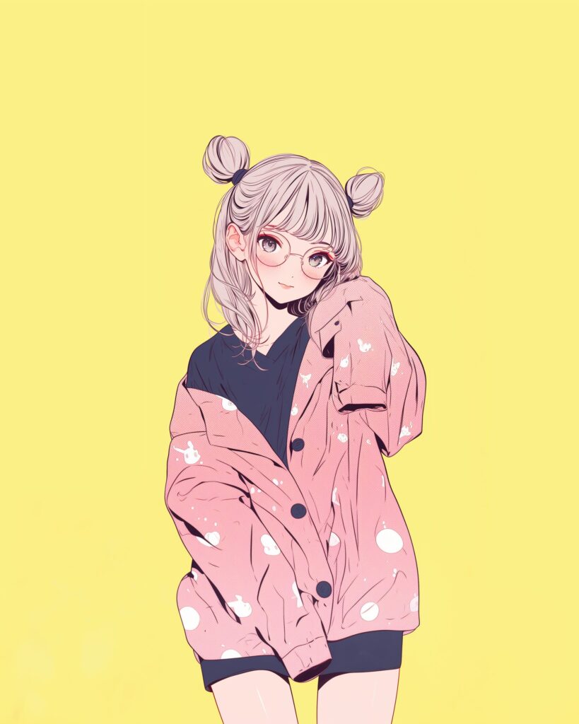 ピンクファッション女子０