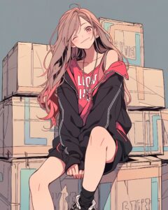 ストリートファッション女子０