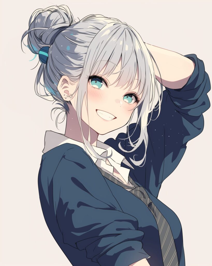 銀髪女子０