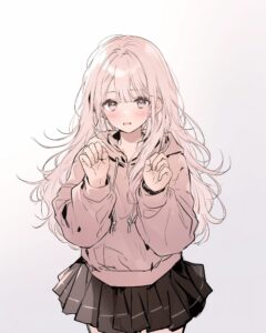 パーカー女子０